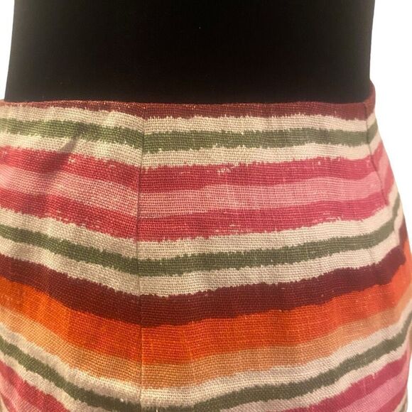 Talbots Multicolor Stripe Linen Pencil‎ Skirt Size 14 - Picture 6 of 13